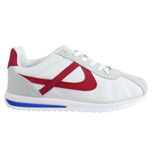 Panam - White and Red with Blue Synthetic Unisex Sneaker