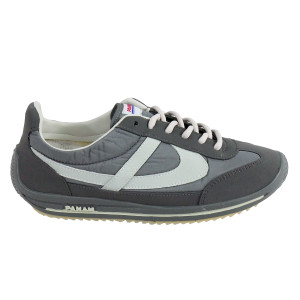 Panam - Gray with White Synthetic Unisex Sneaker