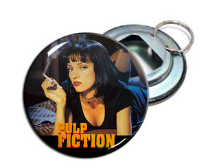 Pulp Fiction - Mia 2.25" Metal Bottle Opener Keychain