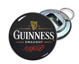 Guinness Beer 2.25" Metal Bottle Opener Keychain