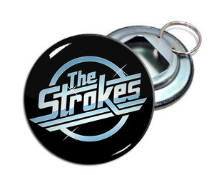 The Strokes 2.25" Metal Bottle Opener Keychain
