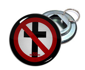 Bad Religion 2.25" Metal Bottle Opener Keychain