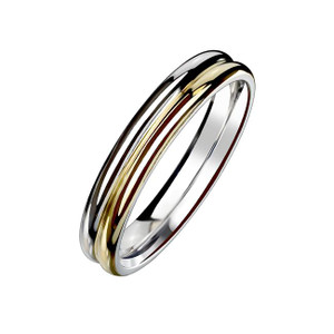 Double Dome Stainless Steel Ring