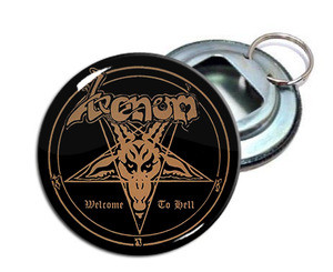 Venom - Welcome To Hell 2.25" Metal Bottle Opener Keychain
