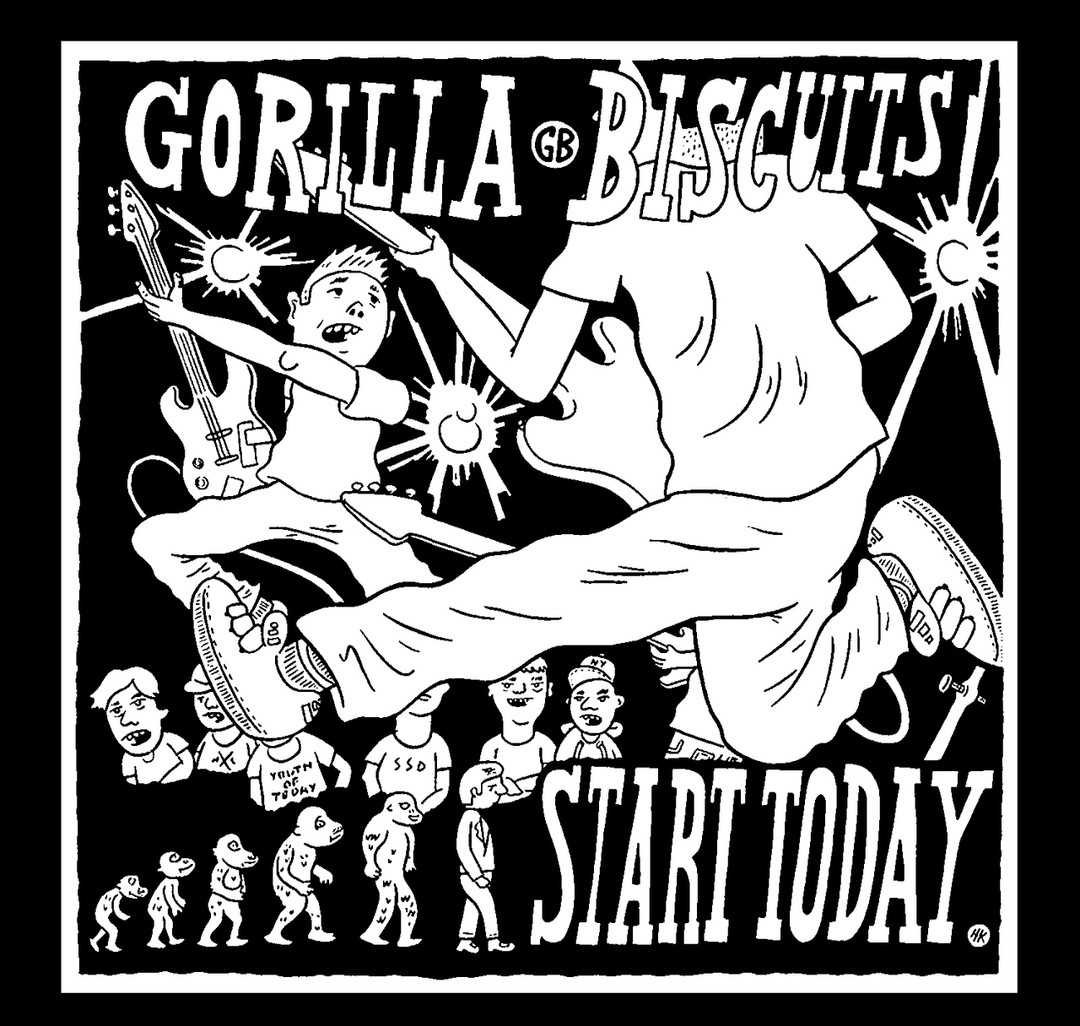 Gorilla Biscuits Start Today 1stプレス エンボス Gorilla Biscuits - Start Today - Revelation Records Vinyl