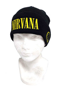 Nirvana Smiley Embroidered Beanie