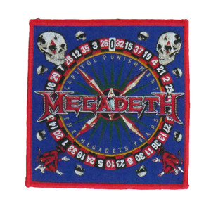 Megadeth - Capitol Punishment 4x4" WOVEN Patch