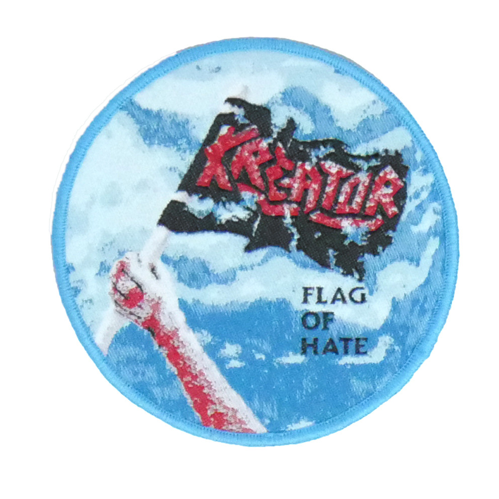Kreator - Flag Of Hate 4x4" WOVEN Patch