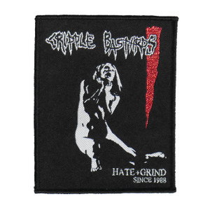 Cripple Bastards - Hate Grind 4x5" WOVEN Patch