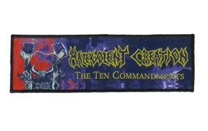 Malevolent Creation - The Ten Commandments 7x2.5" WOVEN Patch