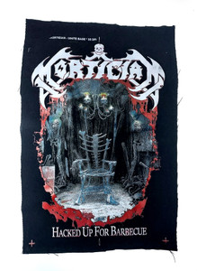 Mortician - Hacked Up For Barbecue Test Print Backpatch