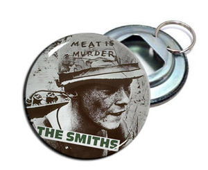 The Smiths - Meat Is Murder 2.25" Metal Bottle Opener Keychain