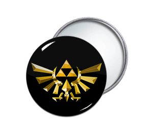 Triforce Round Pocket Mirror