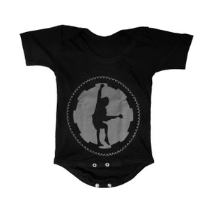 Baby Onesie - AC/DC Angus Young Silhouette