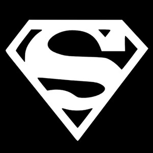 Superman Logo 3.5x3.5" Printed Sticker