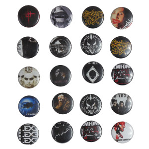 20 Piece Pin Lot - D-Tox, KMFDM, Faderhead + More!