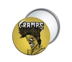 The Cramps Bad Music... Round Pocket Mirror