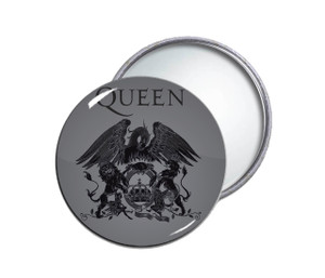 Queen Logo Round Pocket Mirror