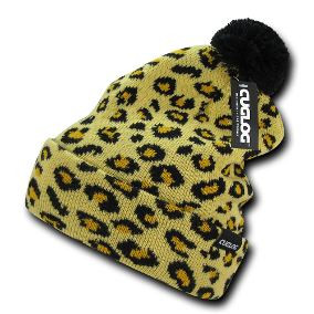 Leopard Atakora Beanie - Gold