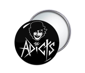 The Adicts Logo Round Pocket Mirror