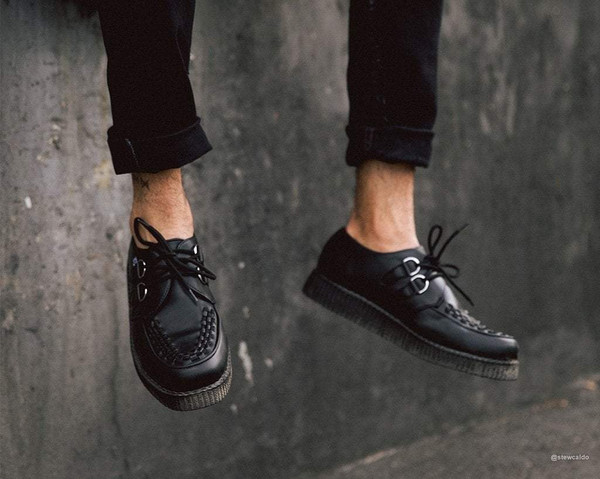 T.U.K. Shoes - F9321 Black TUKskin™ Viva Low Creeper