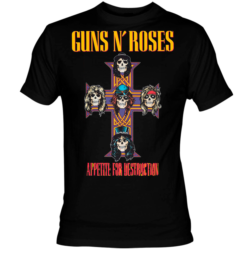Guns N Roses Cross Logo T Shirt
