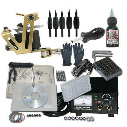 Buy Tattoo Kit, Beoncall Complete Tattoo Kit Set 2 Tattoo Machine with  Power Supply Foot Pedal 20 Tattoo Needles Grips Tips for Shading and Lining Tattoo  Supplies (2 guns) Online at Low