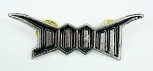 Doom - Logo 2.5x.1" Metal Badge Pin