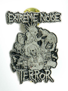 Extreme Noise Terror 1.25x1.7" Metal Badge Pin