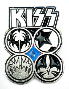 Kiss - Faces 1x1.5" Metal Badge Pin