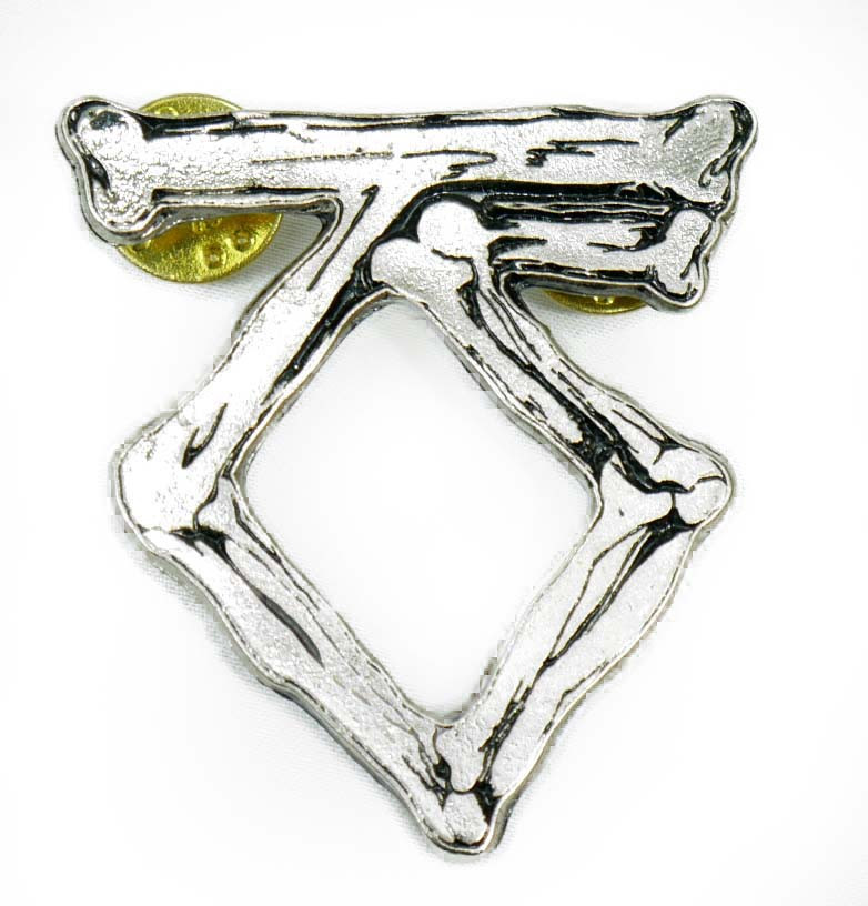 Twisted Sister Bone Logo Metal Badge Pin