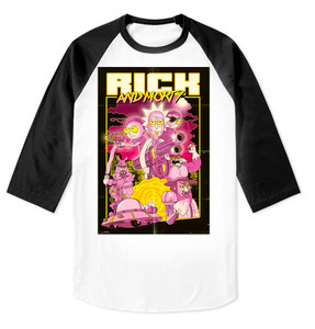 Rick and Morty Raglan Baseball 3/4 Sleeve T-Shirt