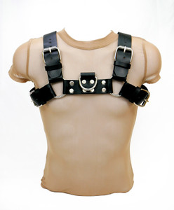 Road Warrior - Men's Thick Torso Leather Harness