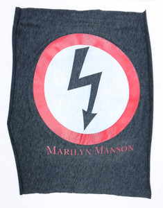 Marilyn Manson - Lightning Logo Test Print Backpatch