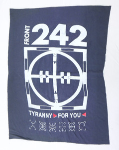 Front 242 - Tyranny for You Grey Test Print Backpatch