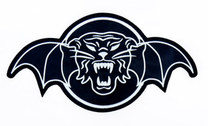 Tiger Army White Logo 12" Embroidered Backpatch