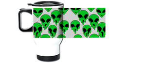 Melting Aliens Travel Coffee Mug