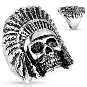 Tribal Skull Casting Stainless Steel Rings
