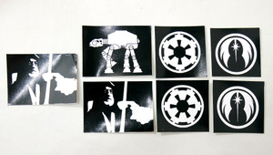 7 Piece Sticker Lot - Star Wars + More!