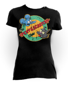 The Simpsons The Itchy & Scratchy - Show Girls T-Shirt
