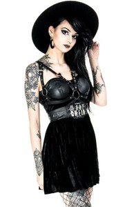 Moon Child Velvet Harness Dress *DISCOUNT*