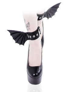 Black Bat Wing Cuff Bracelets