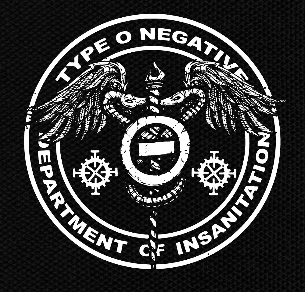Type O Negative Department Of Insanitation 4x4 Printed Patch Nuclear Waste