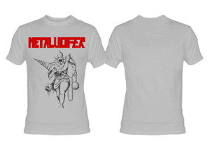 Metalucifer - Heavy Metal Drill Grey T-Shirt *LAST ONES IN STOCK*