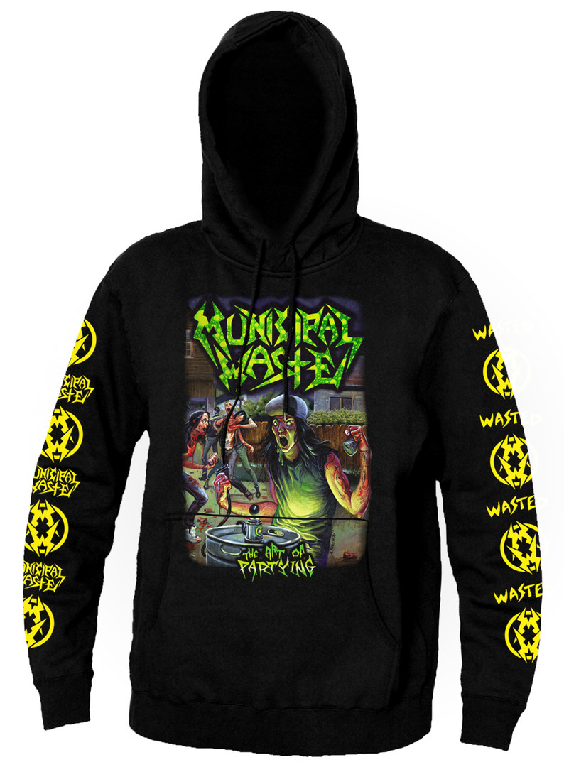 twist subway Detective Municipal Waste - The Art of Partying Hooded Sweatshirt - Nuclear Waste