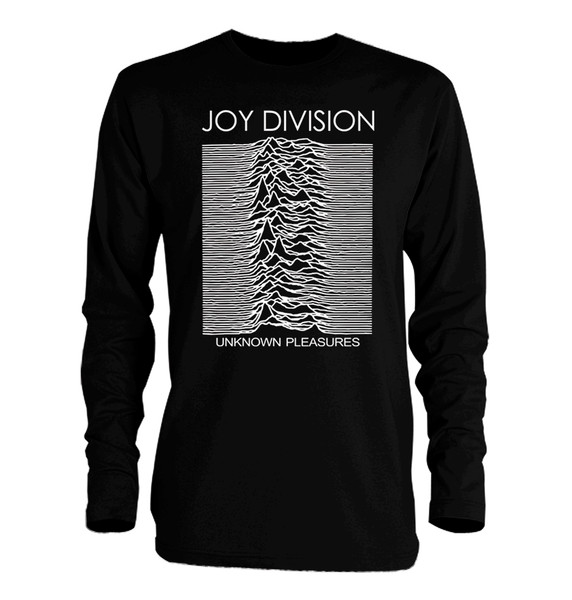 T-Shirt Joy Division Unknown Pleasures Officiel - Ringer Noir Unisex