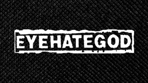 EyeHateGod White Logo 6x3" Printed Patch