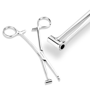 Medical Bucket Surgical Forceps for Tragus and similar piercings