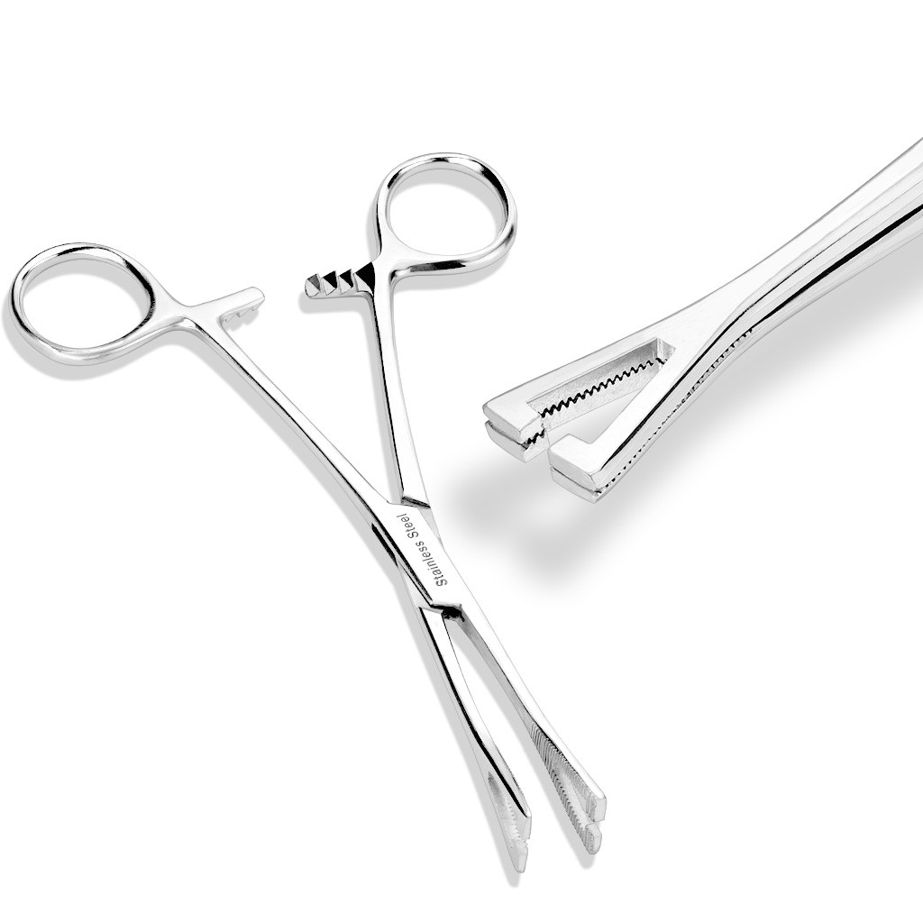 Stainless Steel Pennington Forceps Triangle Clamp Piercing Tools – Classic  Body Jewelry