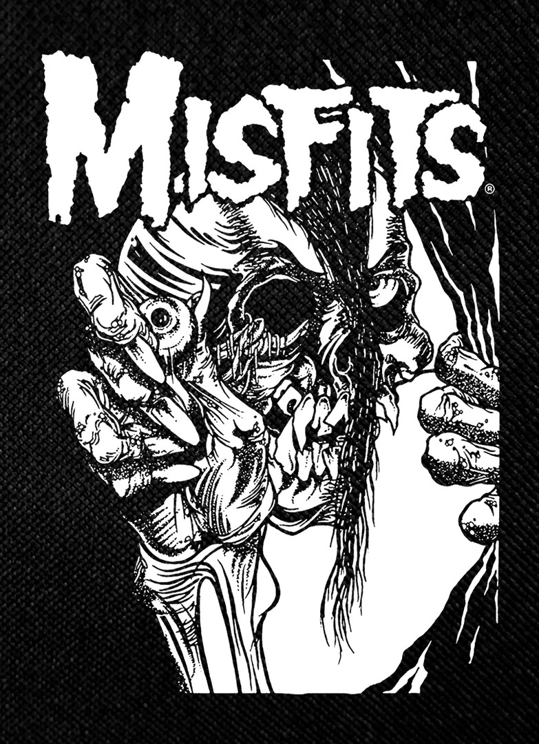 Misfits Pushead Skull 3x5 Printed Patch